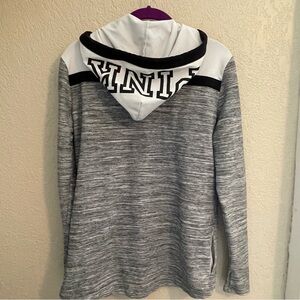 Victoria's Secret Pink Sweatshirt Womens XS Pullover L/S Zipup Hoodie Pockets